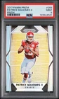 2017 Panini Prizm Patrick Mahomes II Silver #269 PSA 9 MINT RC ROOKIE