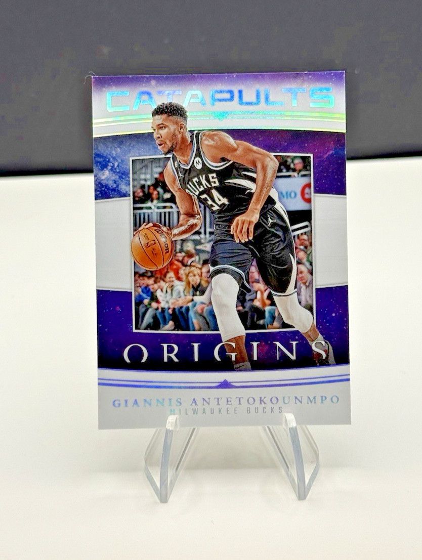 2023-24 Panini Origins Giannis Antetokounmpo Catapults #16 Holo Bucks