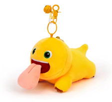 New Nailong Tongue Key Charm Plush Smile Kiss Dinosaur Yellow Mascot Toy Anime