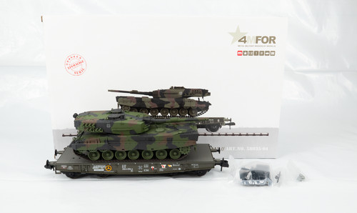 Märklin 58035-04 Schwerlastwagen mit Kampfpanzer "Leopard 2 A1" der DB, Wie neu | Condition: Gebraucht