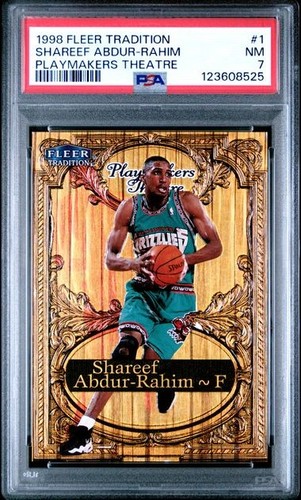 Shareef Abdur-Rahim #1 1998 Fleer Tradition Playmakers Theatre card