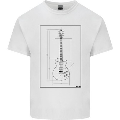 Gitarre Blueprint Gitarrist Elektrisch Kinder T-shirt Kinder