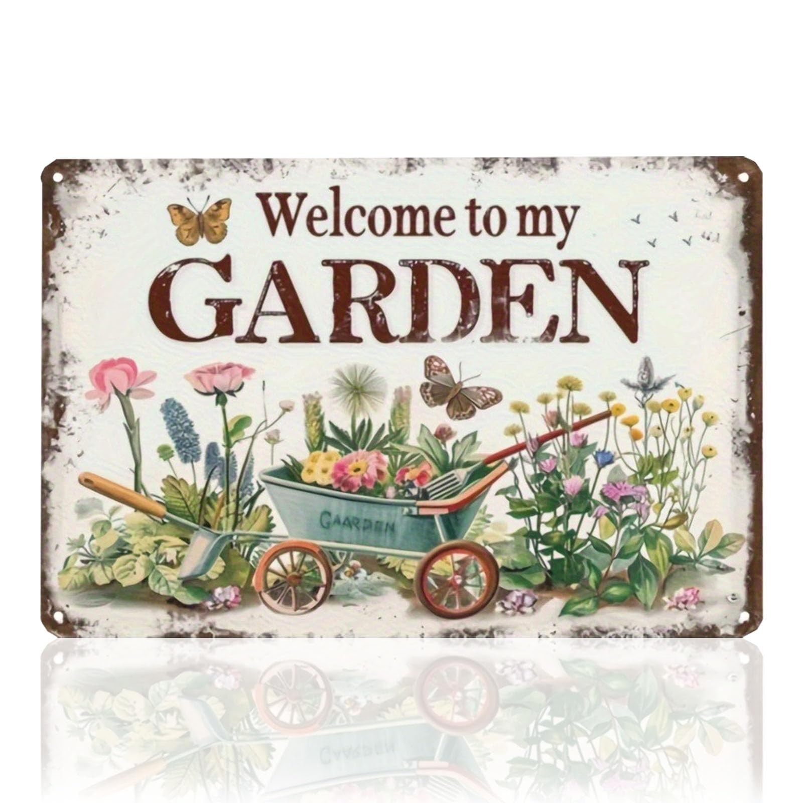 VGRDTW Signs & Plaques, Garden Signs, Welcome Sign, ""Welcome to 20x30cm, GS-3