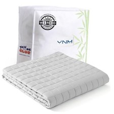 Exclusive Cooling Weighted Blanket 48 in x 72 in 15 lb Exclusive Light Grey