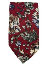 Polo Ralph Lauren Mens Floral Tie 100% Silk Necktie 3 1/2”WIDE 59”LONG USA MADE