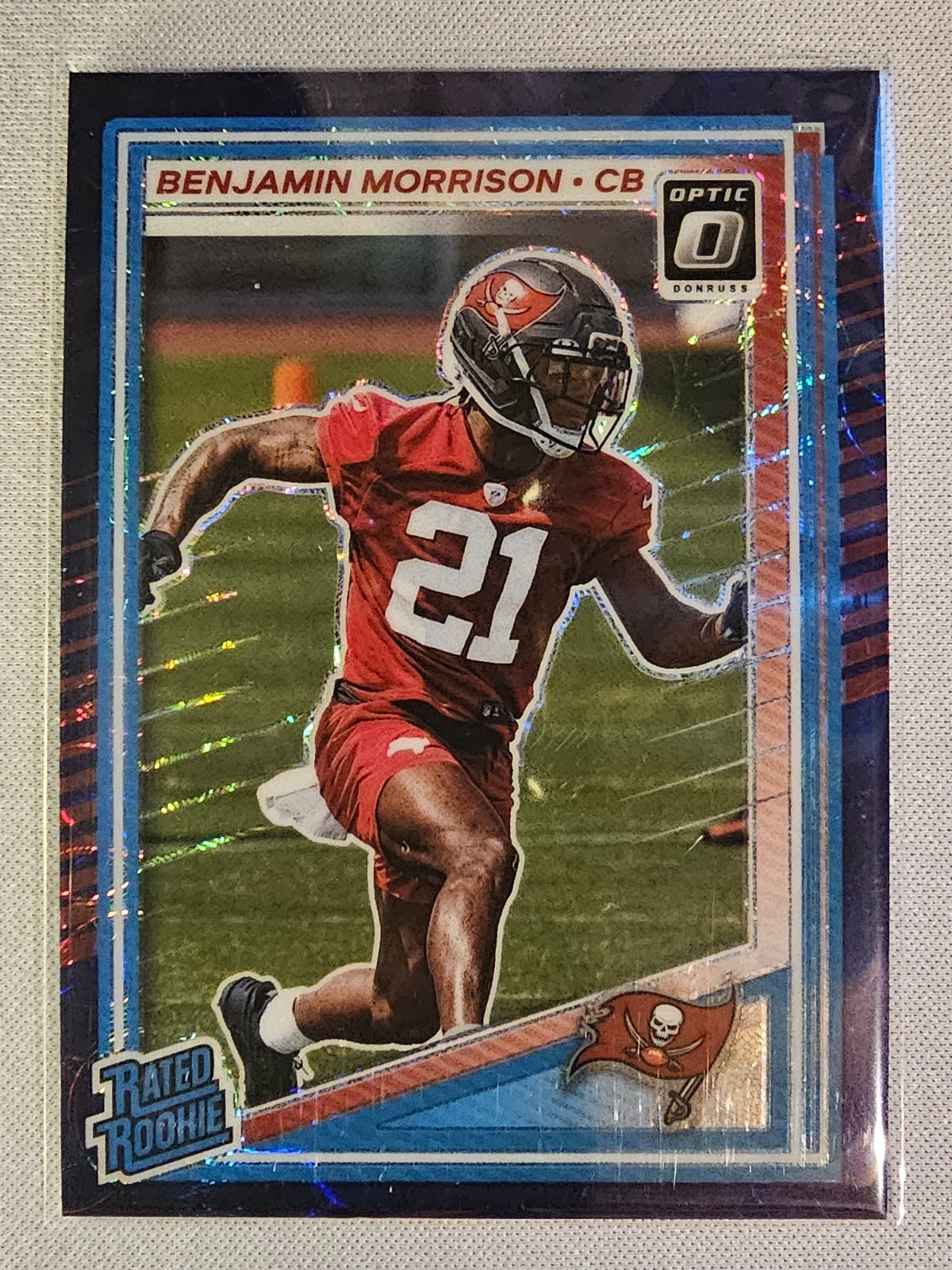 2025 Panini Donruss Optic - Rated Rookie Benjamin Morrison #236 Purple Shock