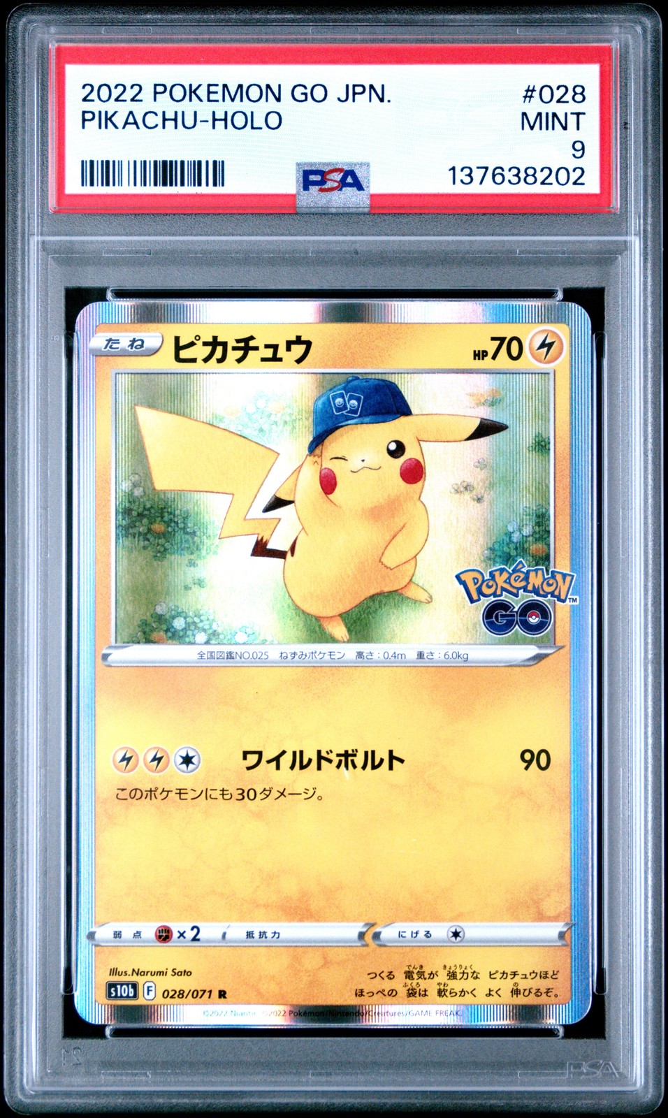Pikachu Holo #28