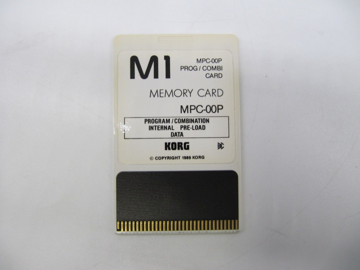 Korg M1 MPC-00P Memory Card Synthesizer Program Combi Card Tested