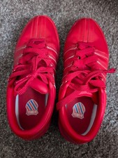 K-Swiss M Low Shoes Men's 9.5 Red Low Top Lace Up Tennis 05782-602