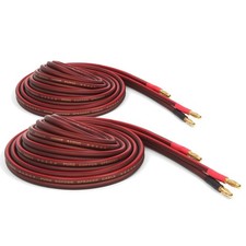14-Gauge Pure Copper Speaker Cables, 6.6ft - 2 Pack