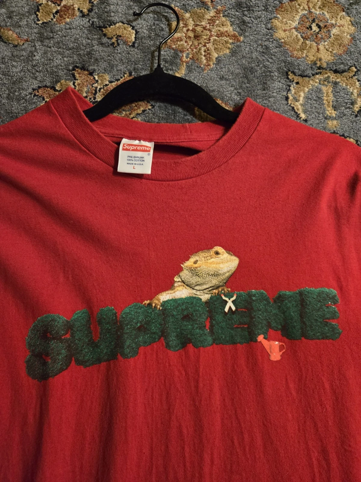 Tee shirt noir Supreme Lizard taille Medium SS20 NEUF AUTHENTIQUE jamais porté
