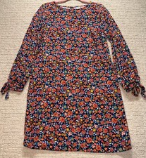 Old Navy Women's Floral 3/4 Sleeved Shift Dress Size Medium Tall Knee Length