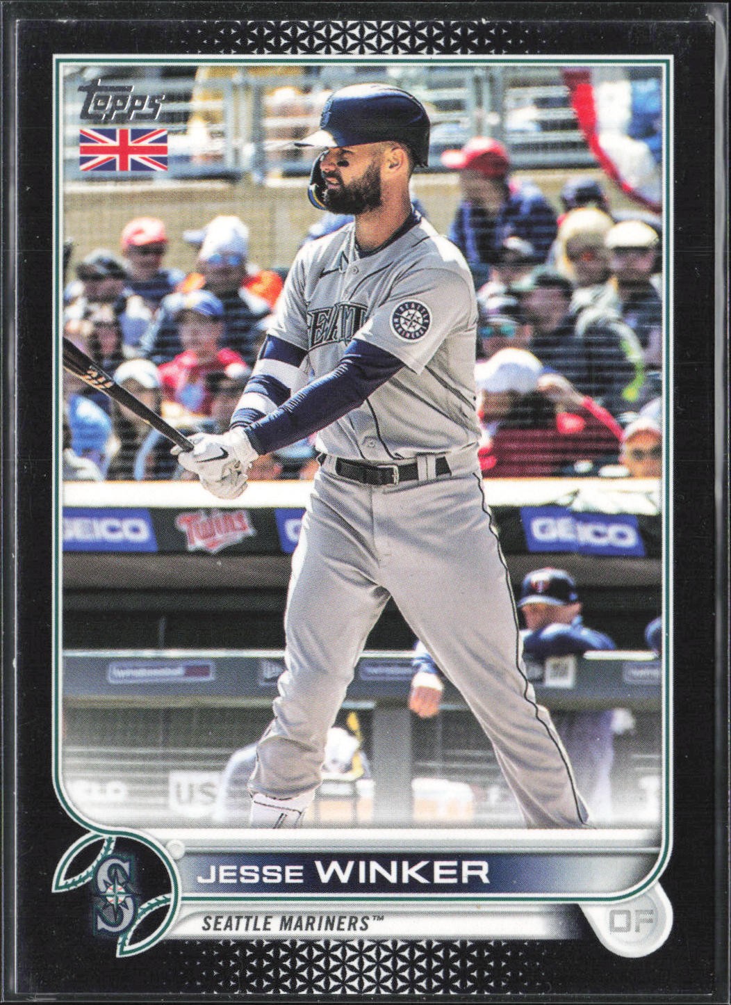 2022 Topps Black Jesse Winker #61 Seattle Mariners