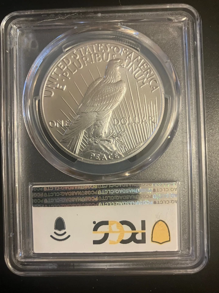 2021 Perfect MS 70 Peace Dollar. First Day of Issue PCGS 44104649, w/ OGP! - Image 2 of 3