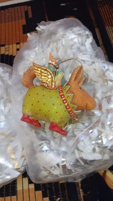 Patience Brewster - Terrier Carrier Dog Ornament  w/ Tag