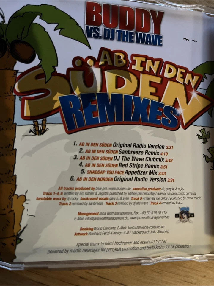 Buddy - Ab in den Süden REMIXES (Maxi-CD) - Bild 2 von 2
