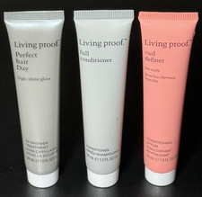 Living Proof  3 PC Travel Bundle  Conditioner Curl Definer In-Shower Treatment