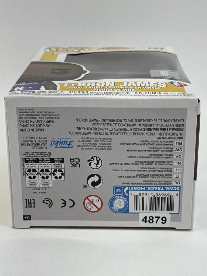 Funko Pop! NBA LeBron James #127 Los Angeles Lakers Basketball Figure - Image 2 of 4