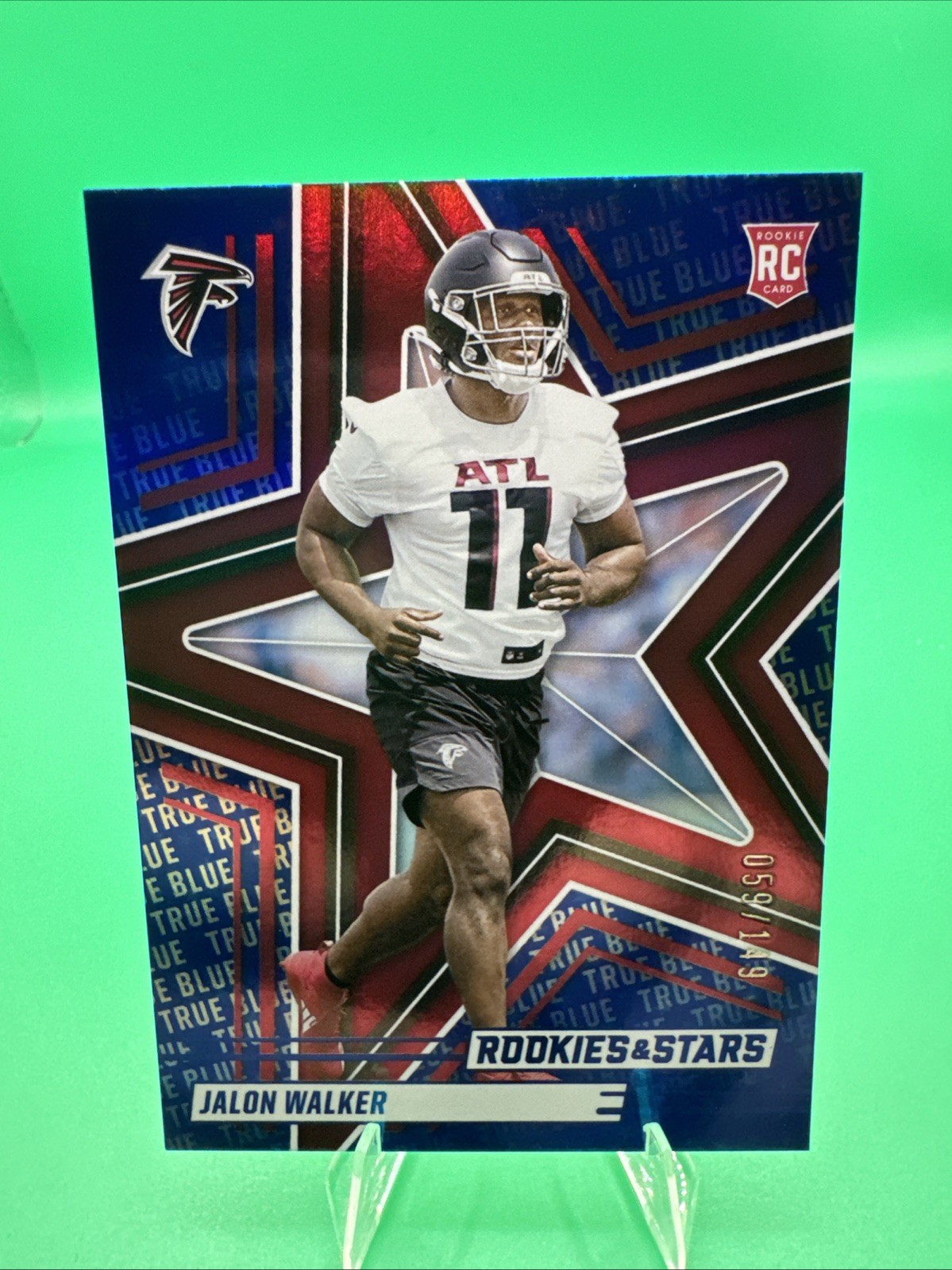 2025 Panini Rookies And Stars Jalon Walker True Blue /149