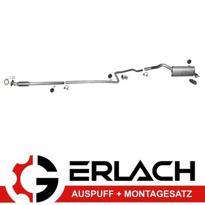 Auspuff für Fiat Doblo Opel Combo 1.6 D lang Radstand ab 2010 Auspuffanlage 6102
