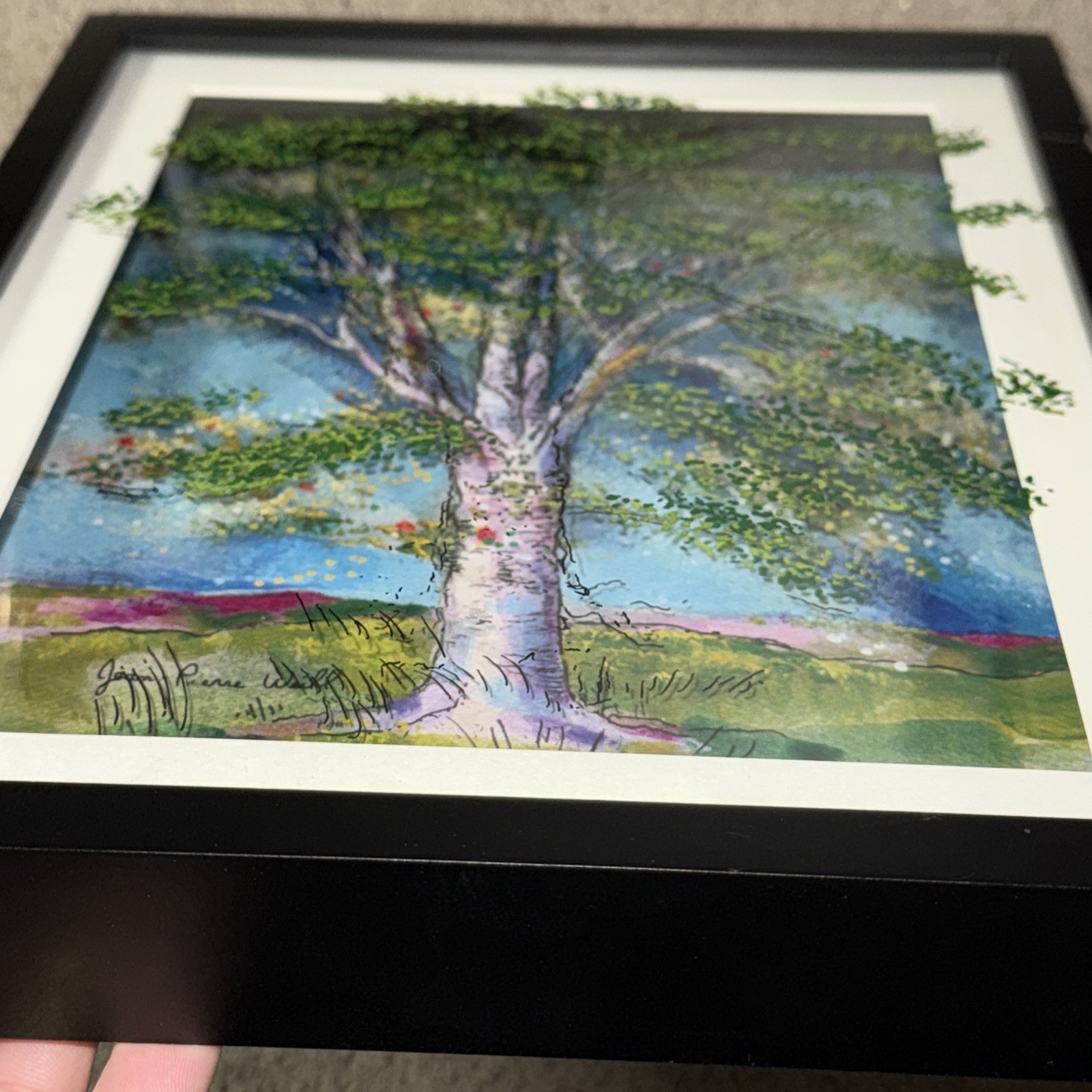 Jean-Pierre 3D Painting On Glass "Tree Of Life"