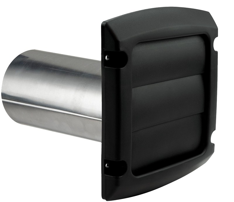 Dundas Jafine BLH4BLKZW6 4 in. 6 Pro Vent Exhaust Hoods - Black