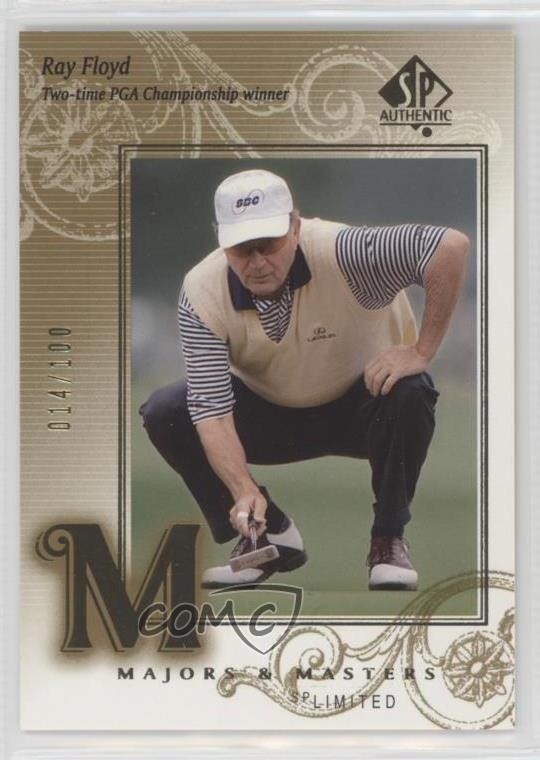 2002 SP Authentic Majors & Masters Limited 14/100 Raymond Floyd Ray #134 10pr