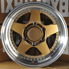 17x9 6x139.7 6x5.5 9SIX9 FIVE-2 -36 OFFSET BRONZE 5 SPOKE 5" MACHINE LIP 5 WHEEL