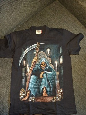 Rock Eagle T-Shirt Schwarz Größe M Glow In The Dark Leuchtet Im Dunkeln