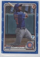 2020 Bowman Draft 1st Edition Blue Foil 109/150 Brennen Davis #BD-187 k0w