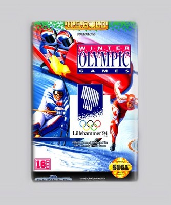 Winter Olympic Games / Sega Genesis - 2''x3'' Fridge MAGNET (retro game art
