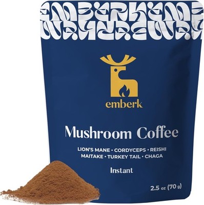 Organic Mushroom Coffee with Ls Mane - Instant Coffee with 6