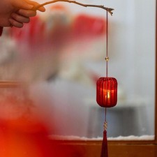 36cm Spring Festival Lantern Hanging Decoration Red Color Ornament Decorative