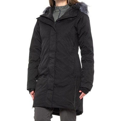 THE NORTH FACE DEFDOWN GTX PARKA Womens Medium TNF Black Down GoreTex Jacket