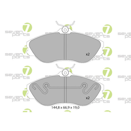 Plaquettes de frein thermoresistantes SVP14191 pour auto Seat