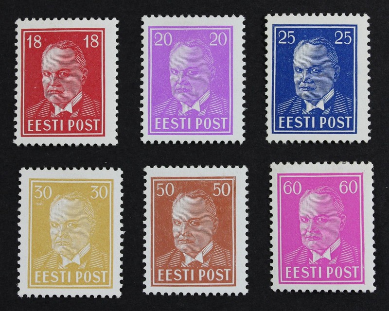 CKStamps: Estonia Stamps Collection Scott#127-130 132-133 Mint H OG