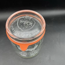 Vintage German Weck Canning Barrel Jar 1 L Ruhrglas Sour Dough