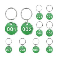 FüR 10 StüCk Nummernschilder 1-10, Aluminium ZahlenanhäNger, GrüN