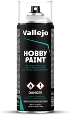Vallejo 28011 Grey Basic Paint Primer Spray, 400 ml 13.52 Fl Oz 