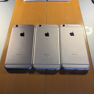 Apple iPhone 6s 64GB Silber 3er Konvolut Bar-Handy als Ersatzteil/defekt