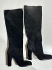 SAM EDELMAN Size 7 Black Suede VICTORIA Knee High Heel Boots Women — photo 3
