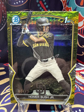 Homer Bush Jr. - #60/75 - YELLOW LUNAR - 2023 Bowman Draft - BDC-124