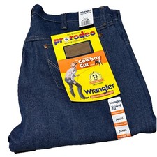 New Wrangler Cowboy Cut 13MWZ Original Fit Jeans Rigid Indigo Men's SZ 34x30