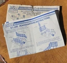 Vintage 1984 GI Joe ARAH Headquarters Blueprint Papers & BONUS: Sgt. Slaughter