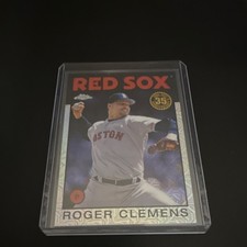 Topps 1986 Chrome Roger Clemens #86BC-41 35th Anniversary Insert Red Sox MLB