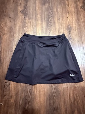 Baleaf Women's Athletic Skirt with Pockets and Built-In Shorts Black Size M