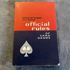 1957 Hoyle Up-To-Date 50th Edition Official Rules Of Card Games Paperback Nice