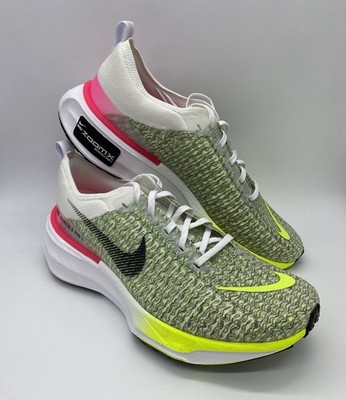 Nike ZoomX Invincible Run FK 3 Size 12 White Black Volt Hyper Pink FN6821-100