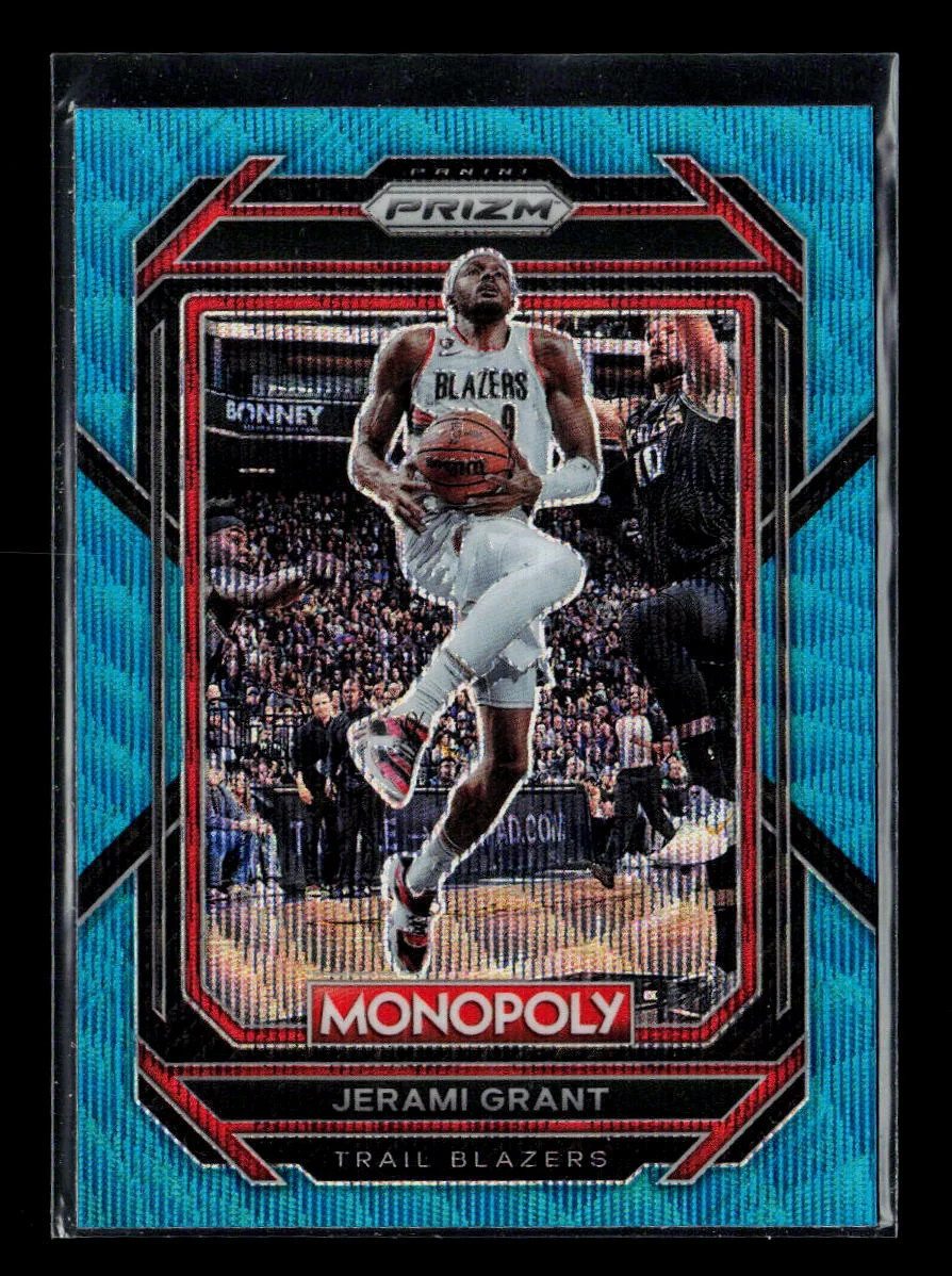 2023 Panini Prizm Monopoly Basketball Jerami Grant #75 Light Blue Wave