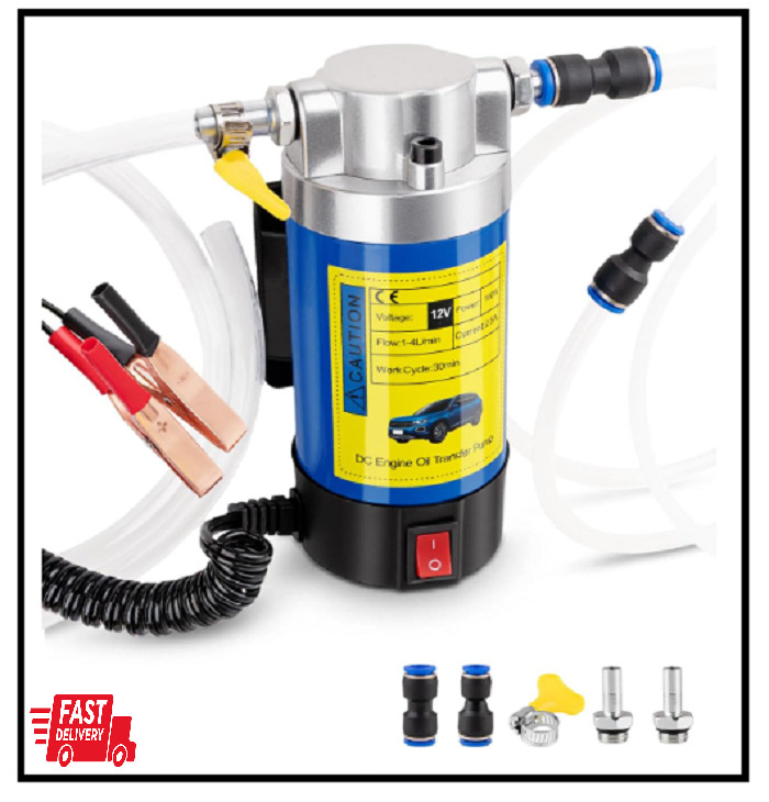 12V Electric Oil Extractor Pump for Engine, Gear, Transmission Fluid Transfer